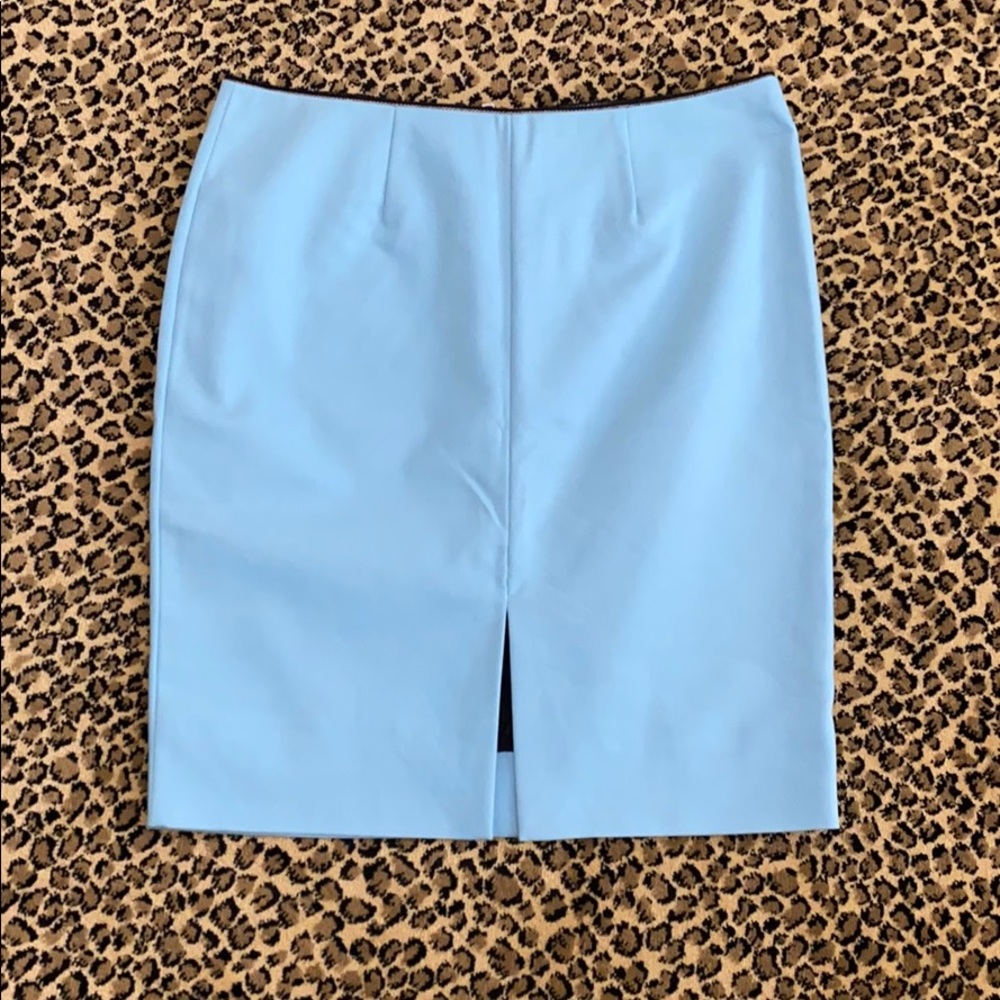 Anthropologie Carolina blue pencil skirt